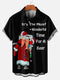 Men's Christmas Funny Graphic Short Sleeve Hawaiian Shirt
